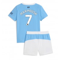 Stroje piłkarskie Manchester City Omar Marmoush #7 Koszulka Podstawowej dla dzieci 2025-26 Krótki Rękaw (+ szorty)